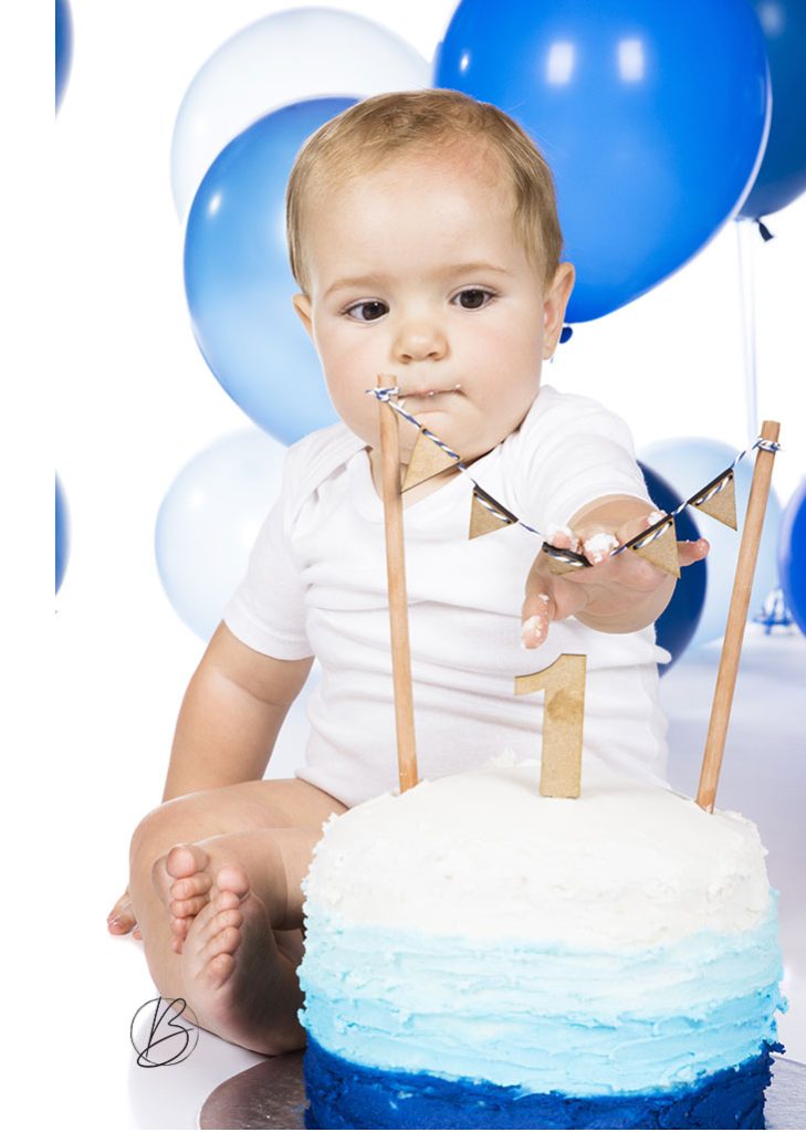 Baby Boy Cake Smash Photographer Maple