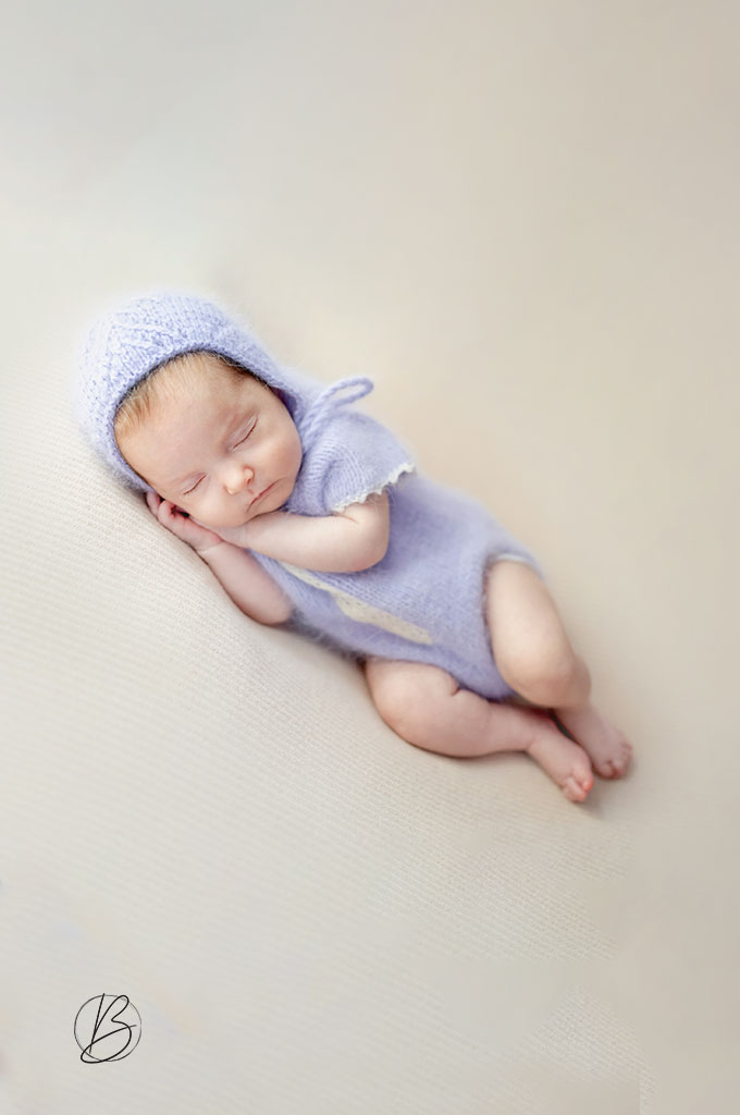 Baby Girl Newborn photographer in Maple